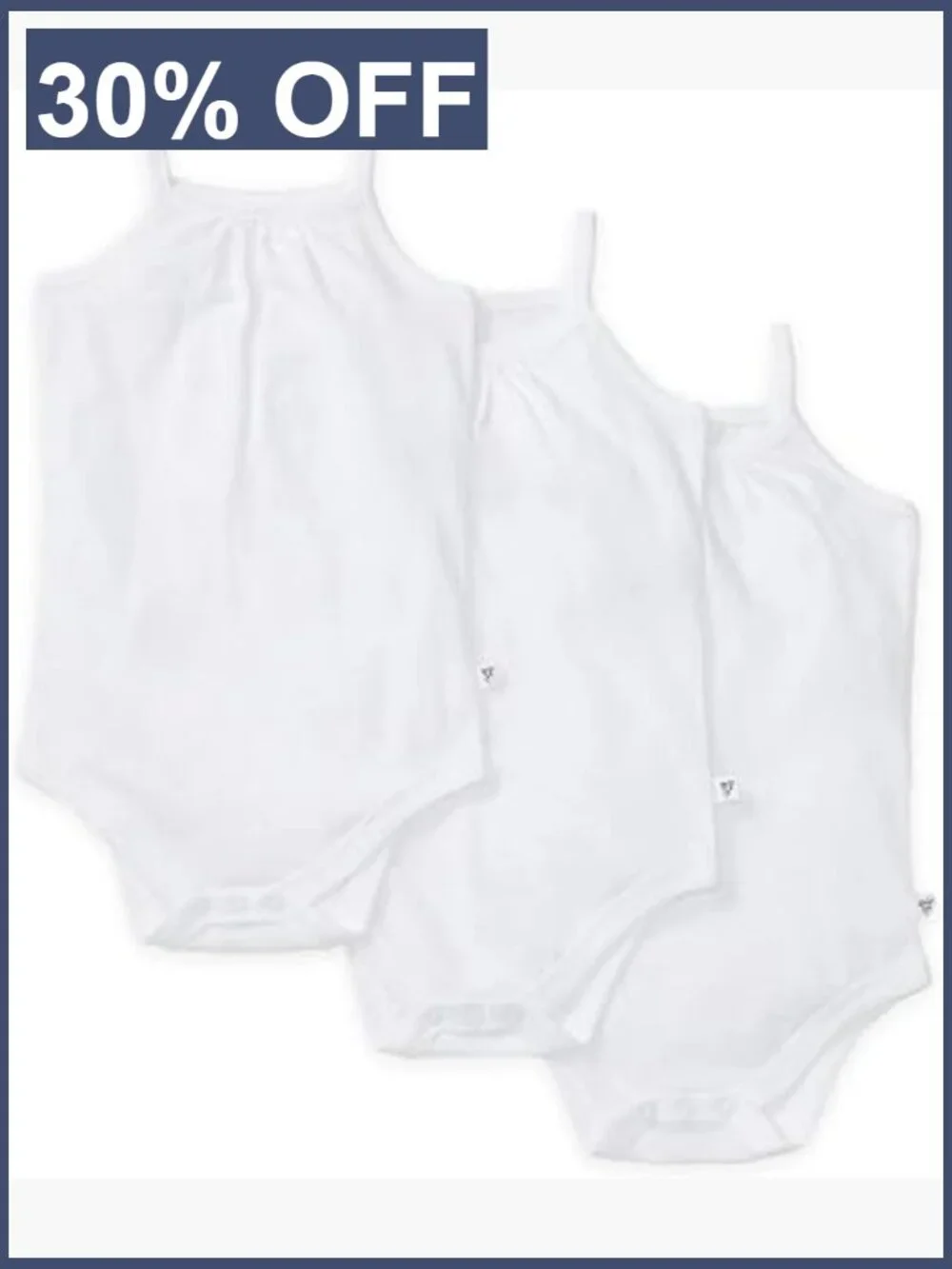 Unisex Baby Bodysuits 3-Pack Organic Cotton Short Sleeve